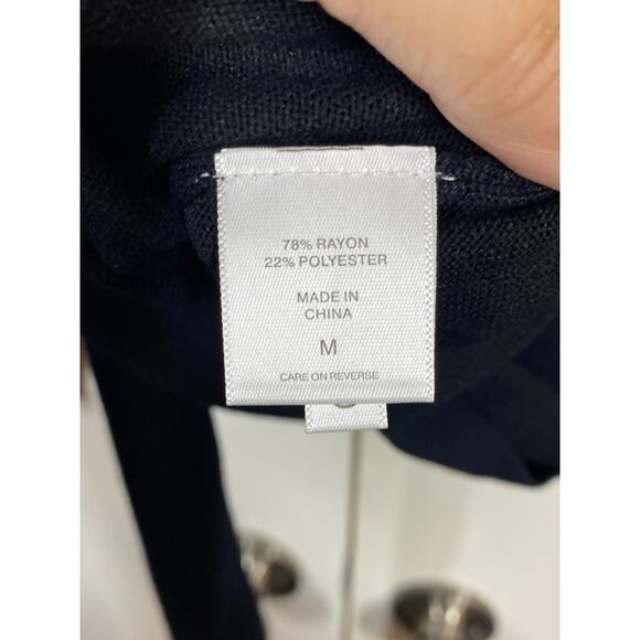 New York & Co Color Block Sweater Cream Gray Black Size Med NEW - Picture 5 of 8